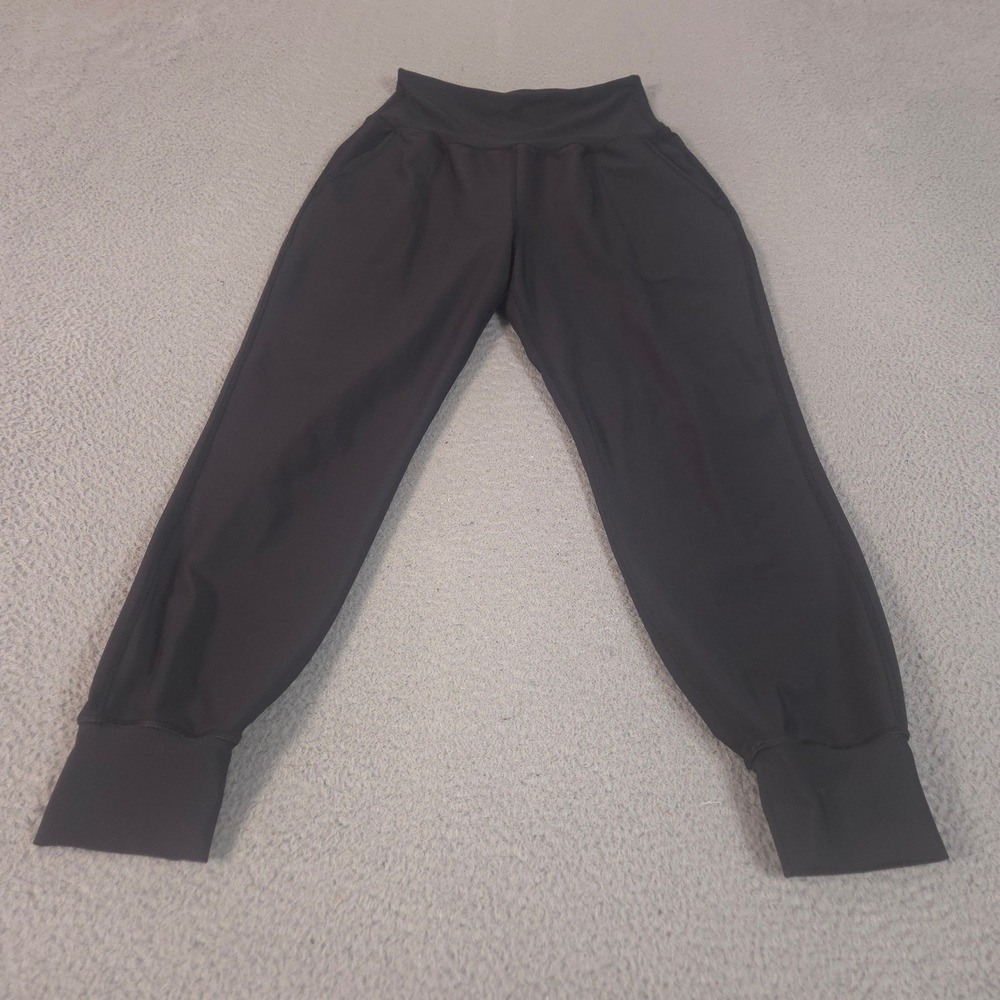 Old Navy Pants Womens Medium Black PowerSoft High-Waisted 7/8 Joggers Pocket